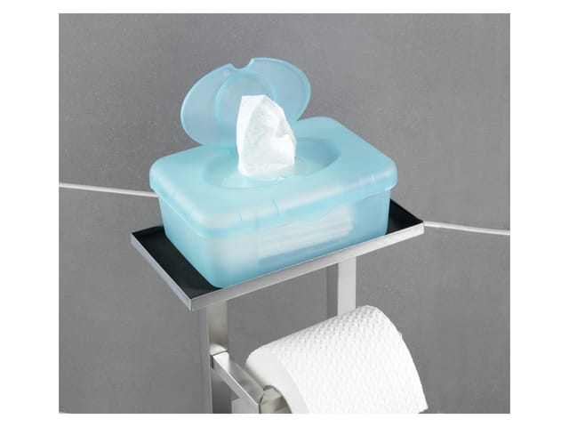 Stand Wc-garnitur Debar Mit Ablage Schwarz - Schwarz - Wenko