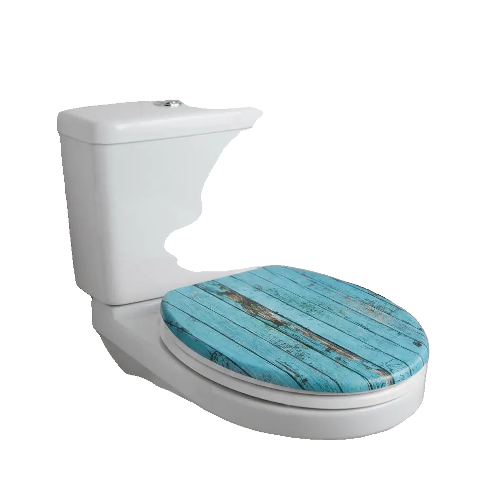 Toilettensitz, Mdf-konstruktion, Elegantes Design, Armeegrün