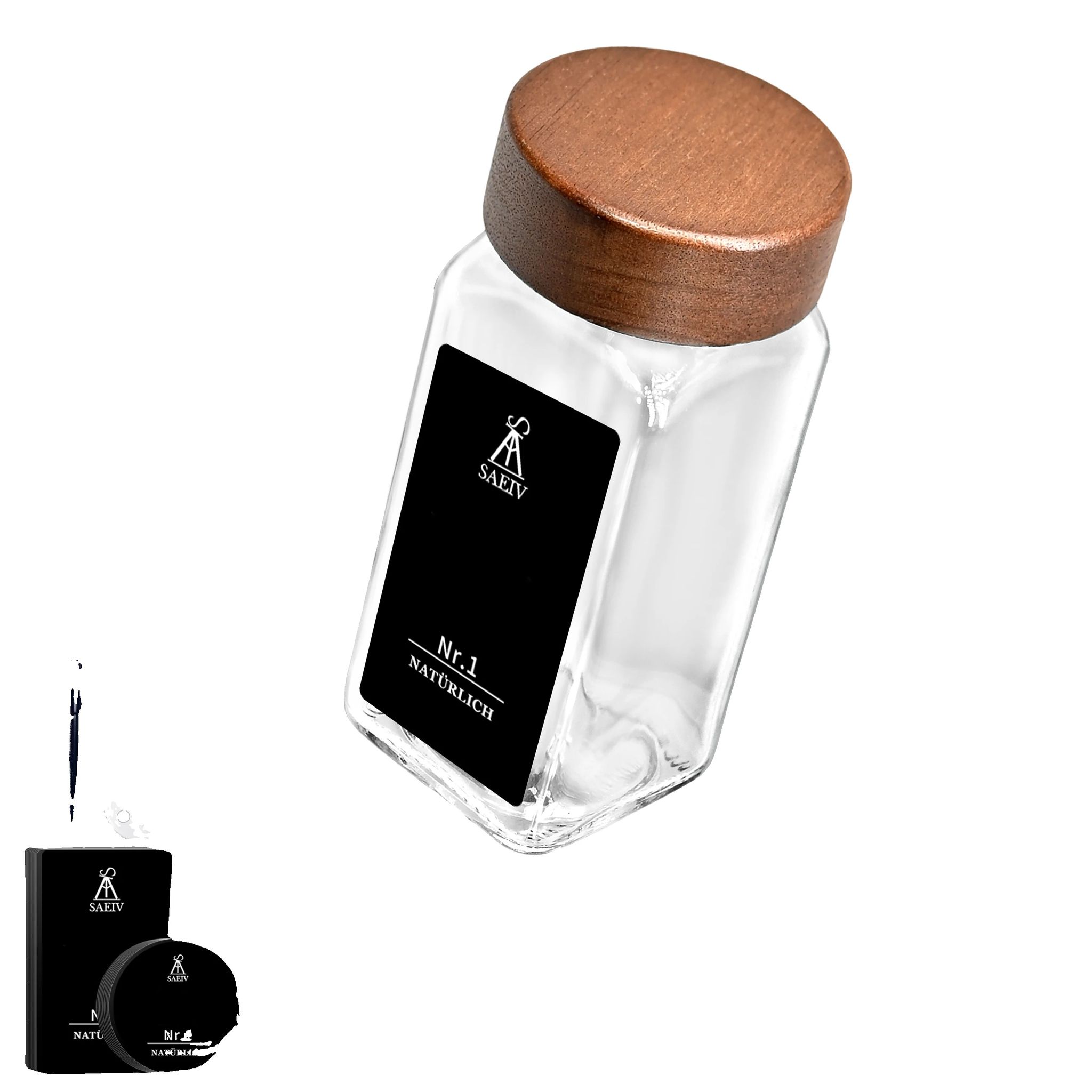 Aufbewahrungsflaschen & -gläser, Umweltfreundliches Glas, 120 Ml Fassungsvermögen, 35pcs