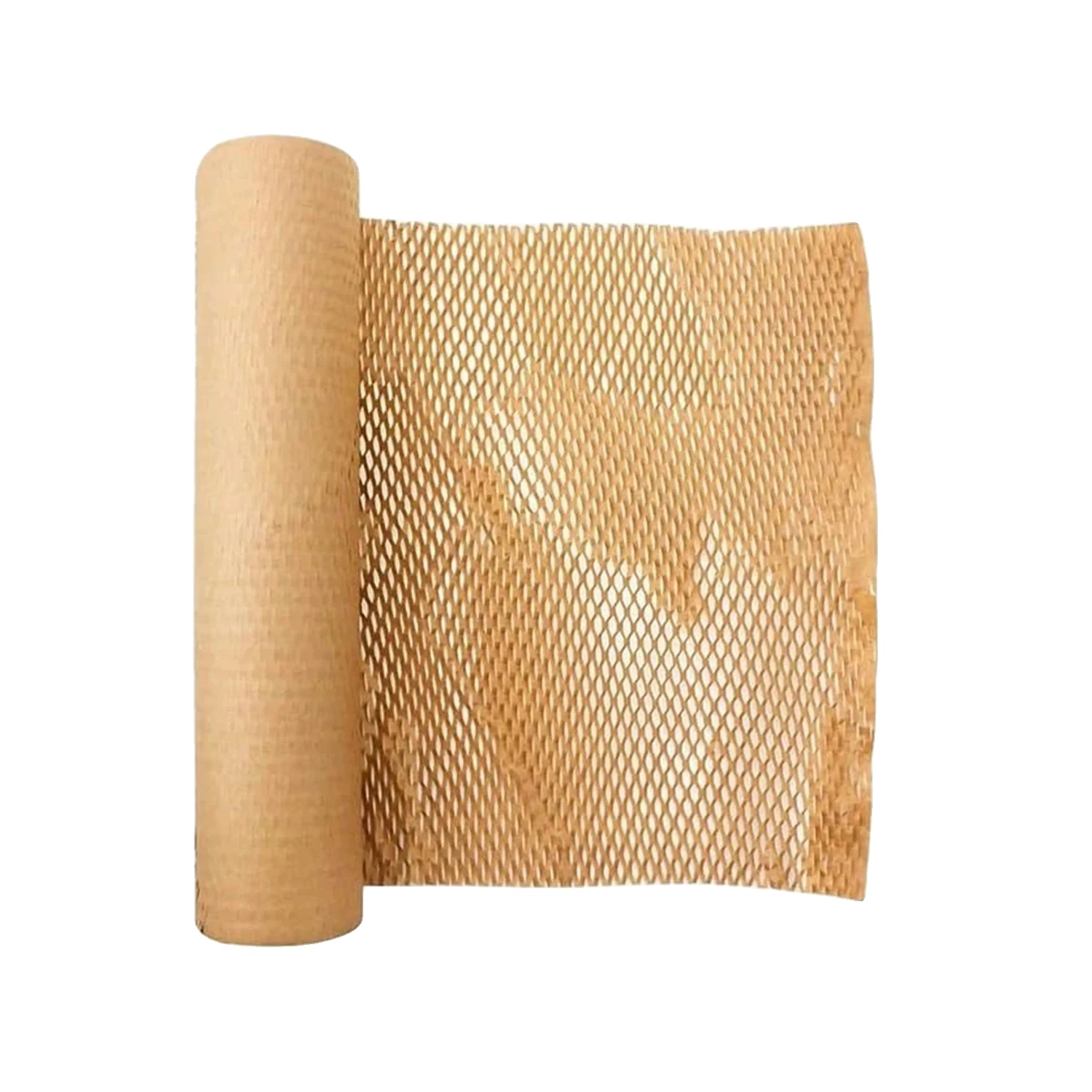 Waben-schutzpapier, Umweltfreundliches Material, Vielseitige Verwendung, Braun 38cmx3m