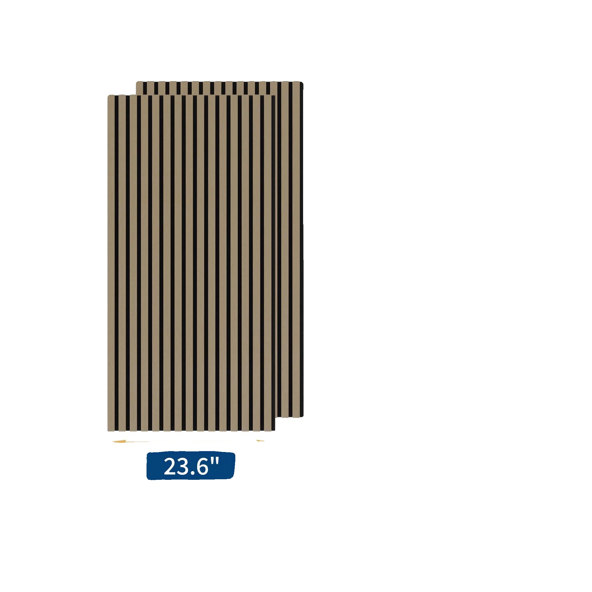 Akustikpaneele, 3d-rillen-design, Einfache Installation, 120x60cm - 2pcs