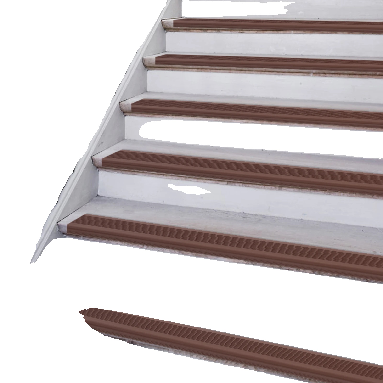 Rutschfeste Treppenstreifen, Pvc-material, 10m Länge, 5cm Breite, 2,5cm Dicke, Abriebfest
