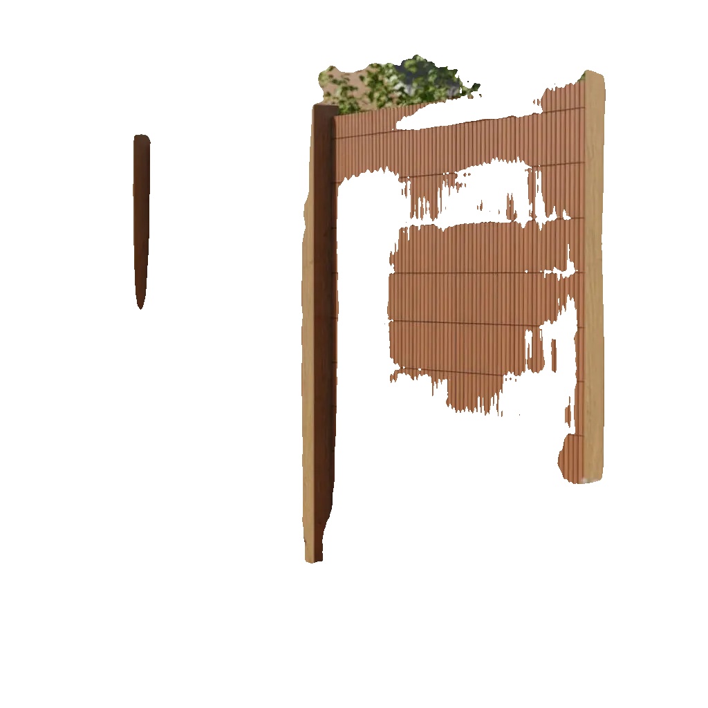Gartenzaun, Langlebiges Pvc, Modernes Design, Bronze
