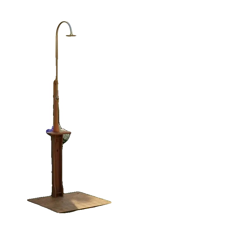 Gartendusche, Rotierender Duschkopf, Einstellbarer Wasserdruck, 75 X 75 X 221 Cm-b
