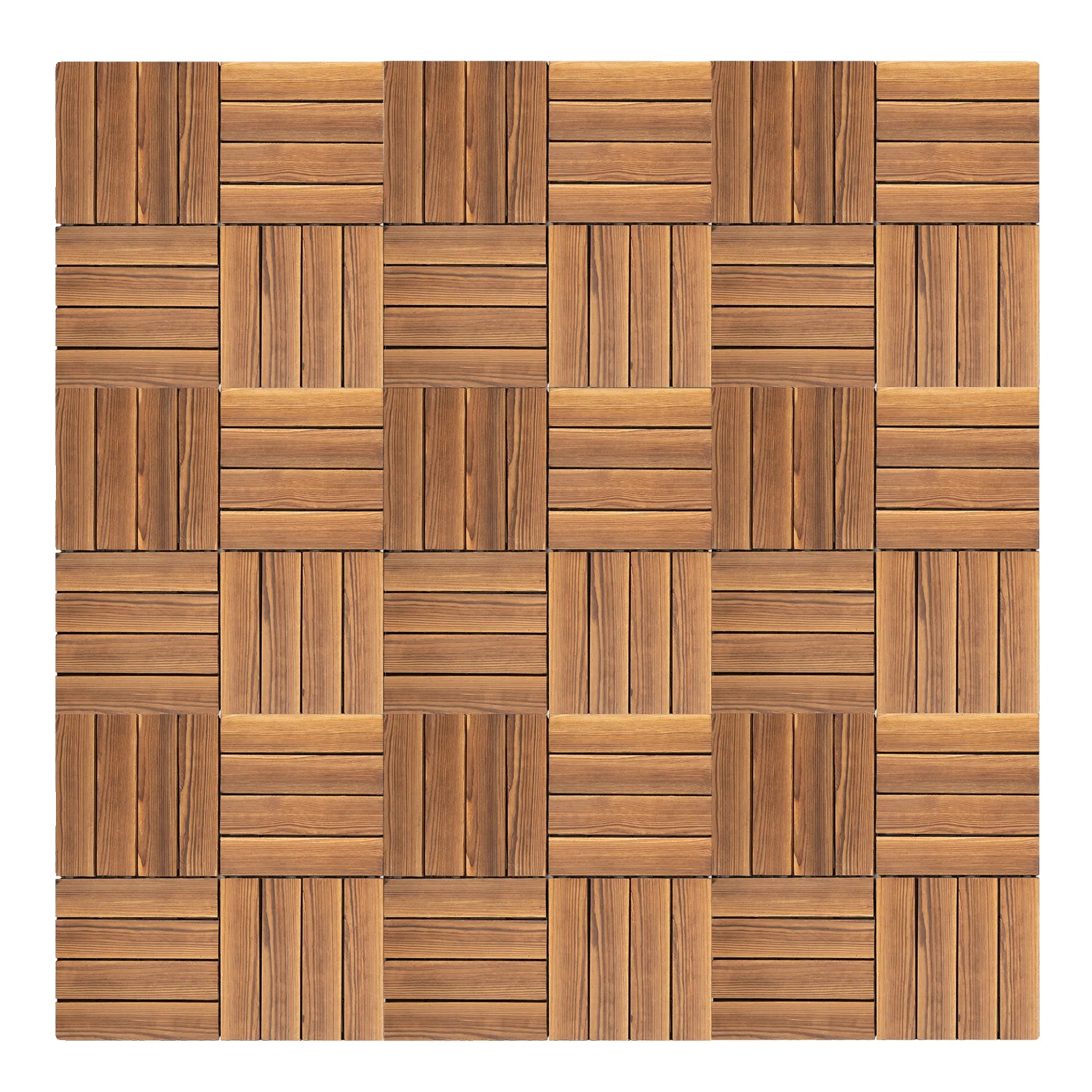 Terrassendielen, Ineinandergreifendes Design, Wetterbeständig, Braun