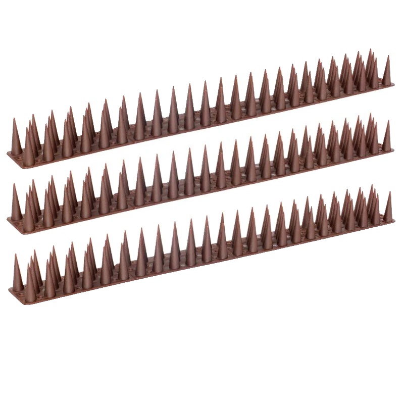 Vogelschutzspitzen, Biegsames Design, Ungiftiges Material, Braun- 3stück