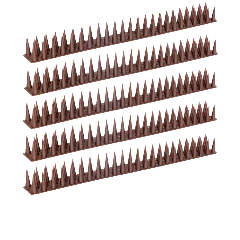 Vogelschutzspitzen, Biegsames Design, Ungiftiges Material, Braun- 5stück