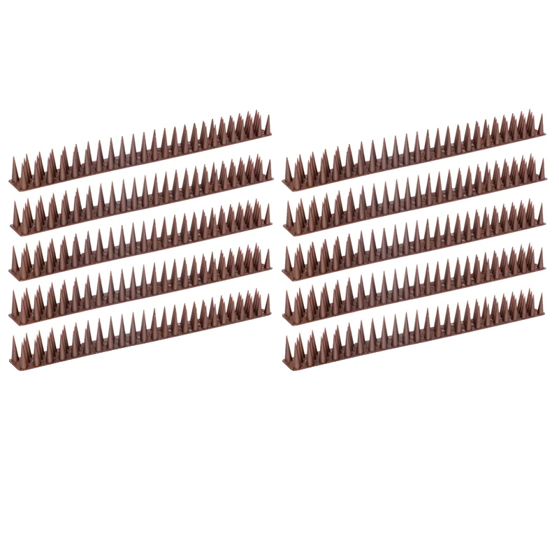Vogelschutzspitzen, Biegsames Design, Ungiftiges Material, Braun - 10 Stück