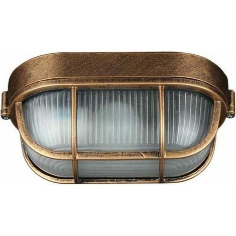 Außenwandleuchte, Ovale Wandleuchte Aus Aluminiumdruckguss, Maritime Wandleuchte Im Vintage-industrie-stil, Bootslampe, Wanddekoration Für Terrasse Und Flur, Debuns