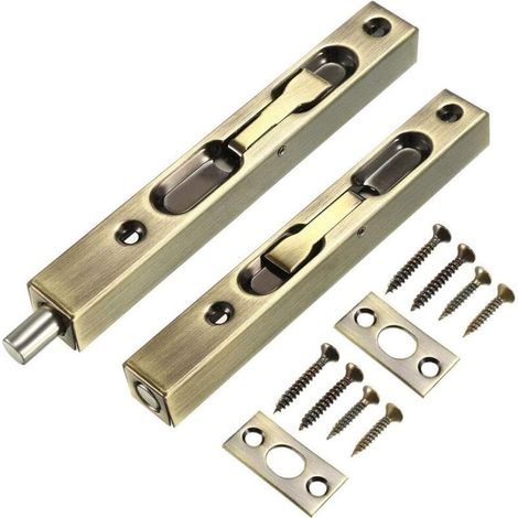 Einsteckschlösser – 20 Cm, Geeignet Für Fenstertüren, Verbundtüren, Holztüren Usw. – 2er-pack, Bronze