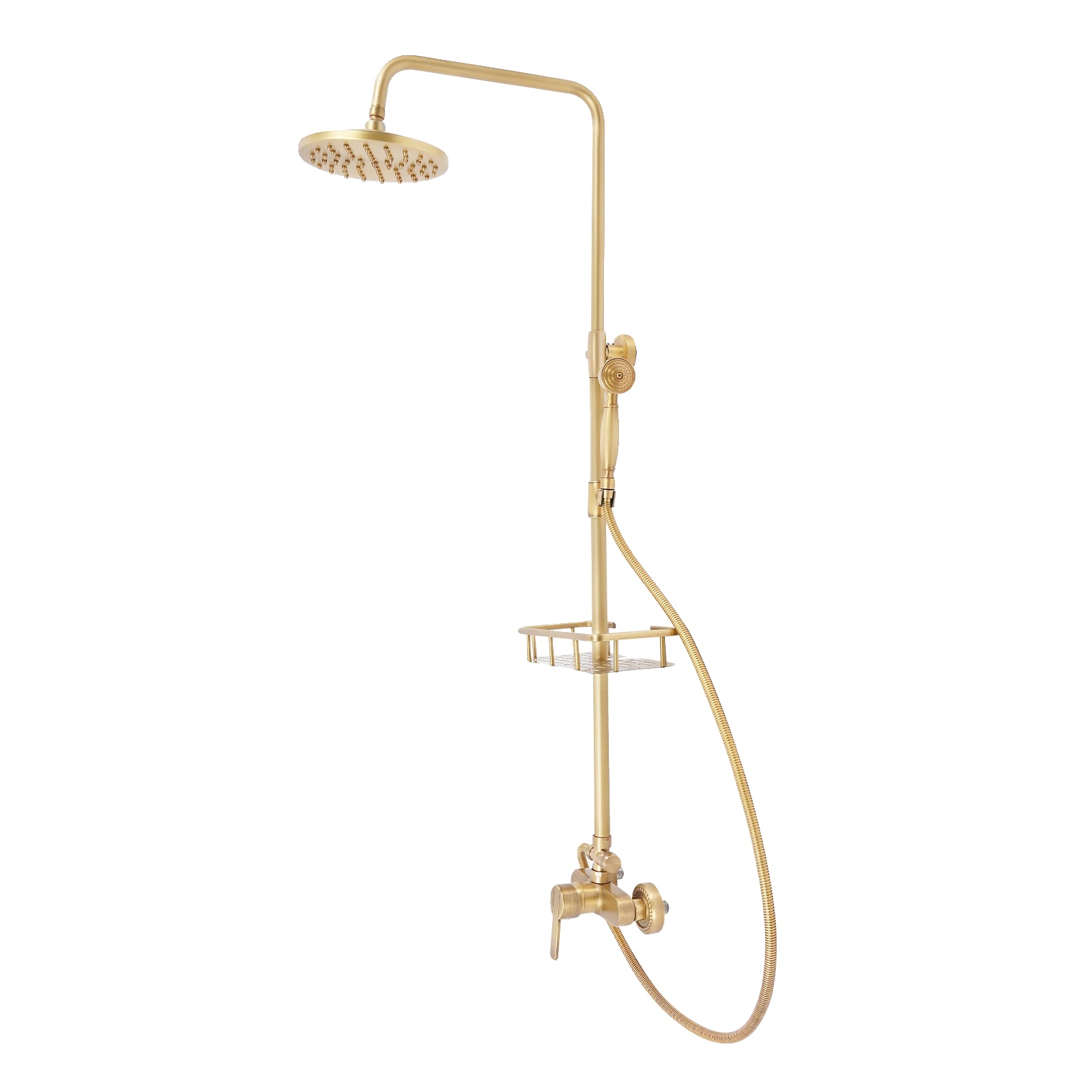 Duschset, Vintage-design, Höhenverstellbar, Bronze