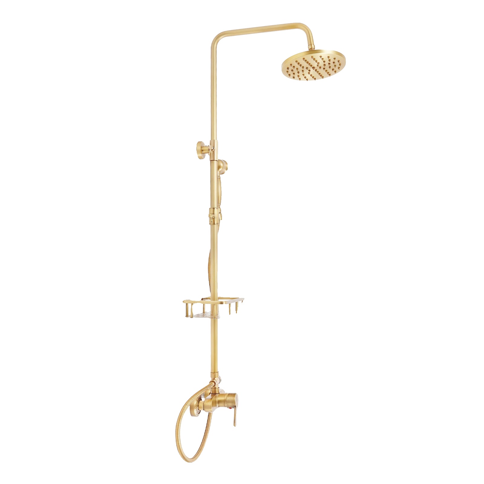 Duschsystem, 360° Schwenkbar, Doppelte Wasserabgabemodi, Bronze