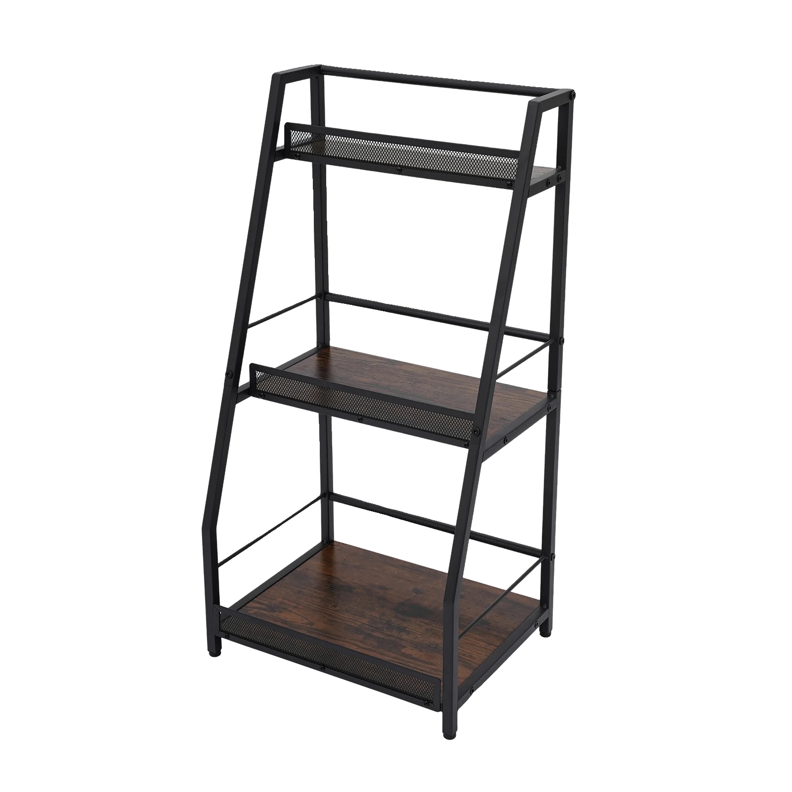 Weinregal, 3-stufiges Design, Langlebiges Material, Dunkelbraun