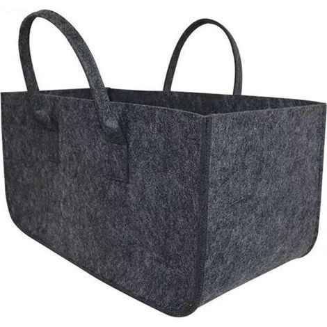 1 Stück Kaminholz-filz-organizer-korb, Filztasche, Passende Tasche, Brennholzkorb, Korb Für Den Lebensmittelstand, Brennholzpackung (50×25×25cm)