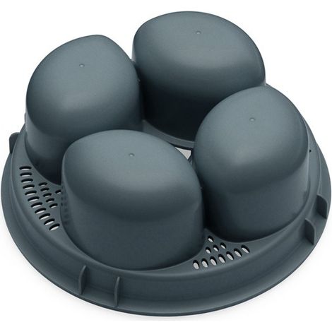 Runder Keramik-pochiertopf Für 4 Eier, Kompatibel Mit Thermomix Tm5 Und Tm6