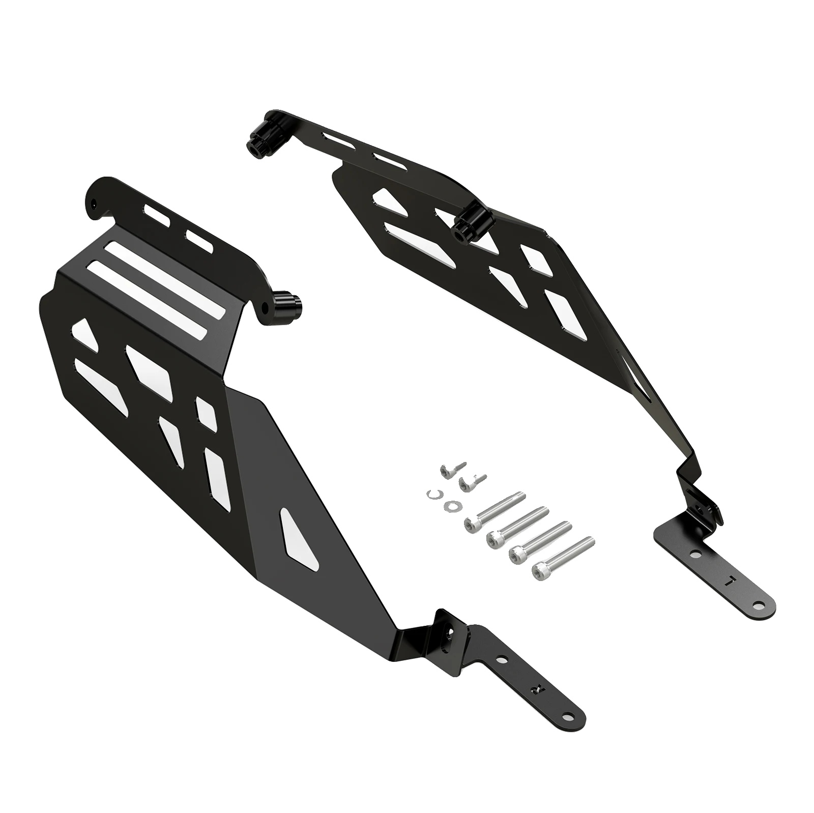 Motorrad Gepäckträger, Aluminiumkonstruktion, Kompatibel Mit Yamaha Tenere 700, Dunkelgrau