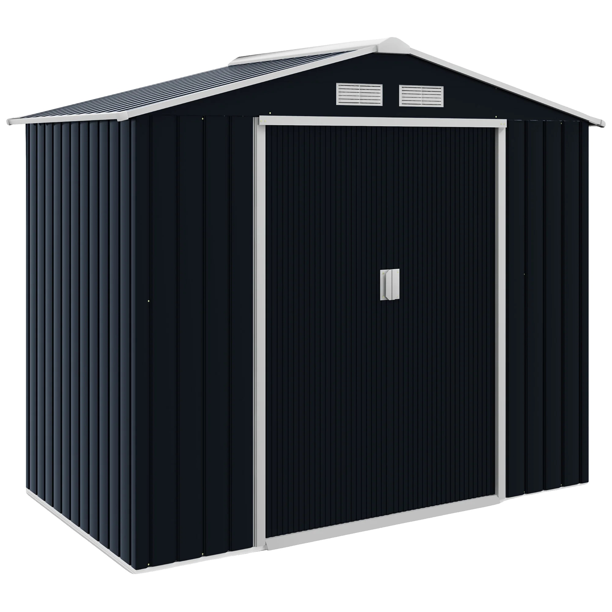 Gartenunterstand, Verzinkter Stahl, Außenmaße 2,13 M X 1,3 M X 1,85 M