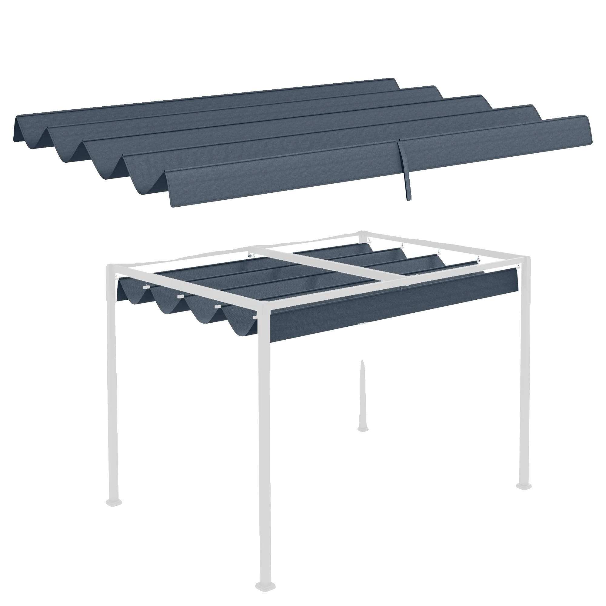 Pavillon Dachmarkise, Einfache Montage, Langlebiges Polyester, T0002-01-8227