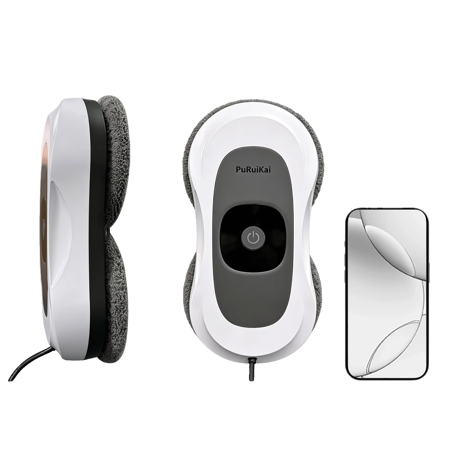 Fensterreinigungsroboter, Automatische Bedienung, Bürstenloser Motor, Dunkelgrau