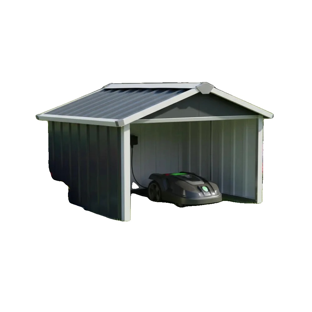 Roboter-rasenmäher Garage, Verzinkter Stahl, 92 Cm X 97 Cm X 63 Cm, Wetterfeste Schutz, Kompatibel Mit Roboter-rasenmähern, Einfache Montage