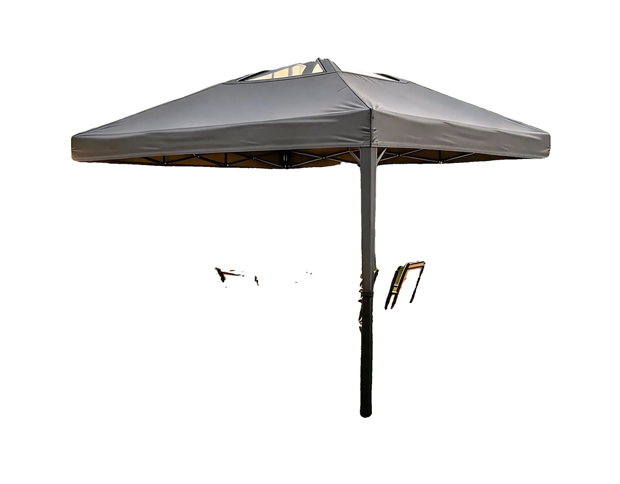 Pop-up Pavillon, Wasserdichtes Material, Höhenverstellbar, Dunkelgrau