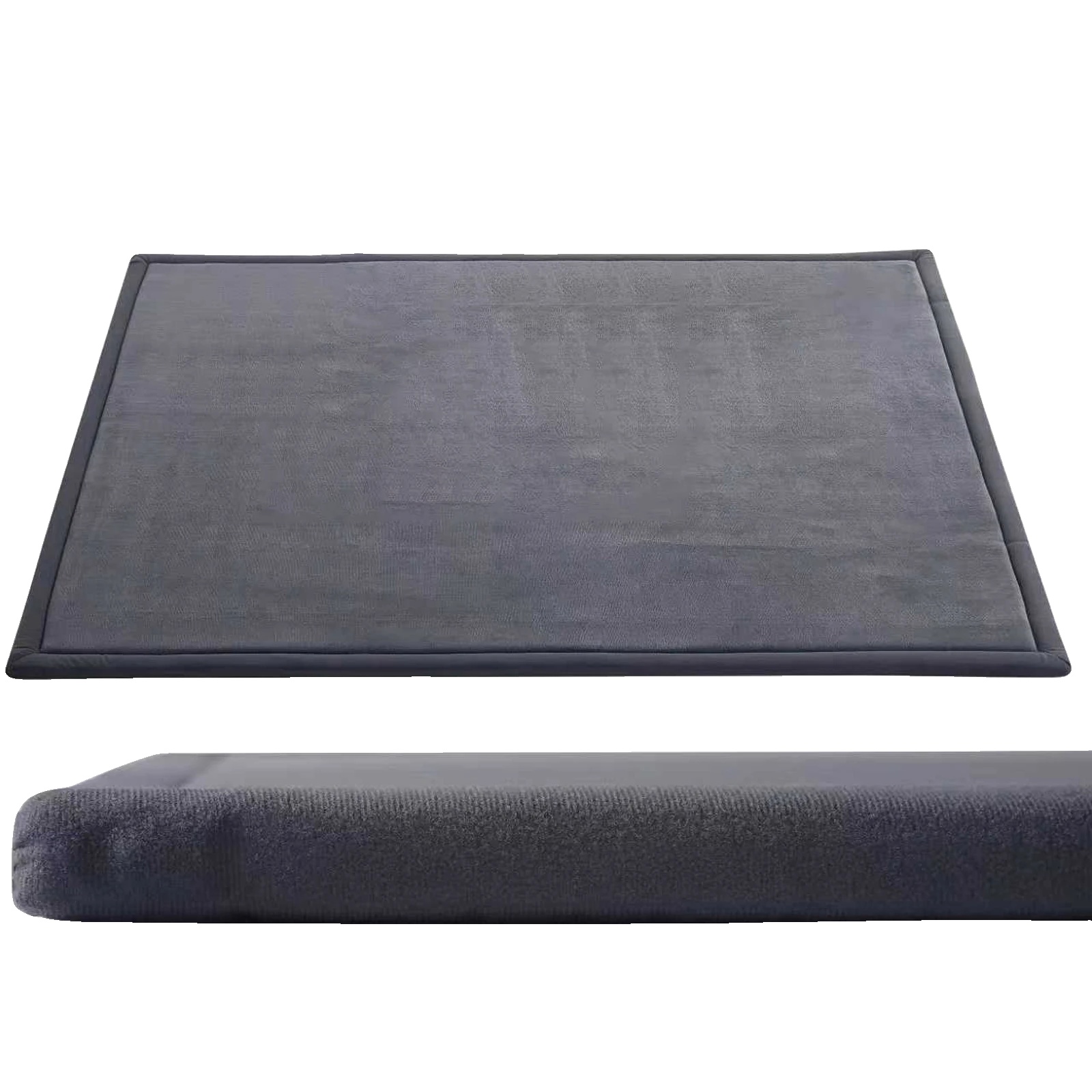 Bodenmatte, Memory-schaum, Rutschfeste Ausführung, Dunkelgrau, 150x200cm-b