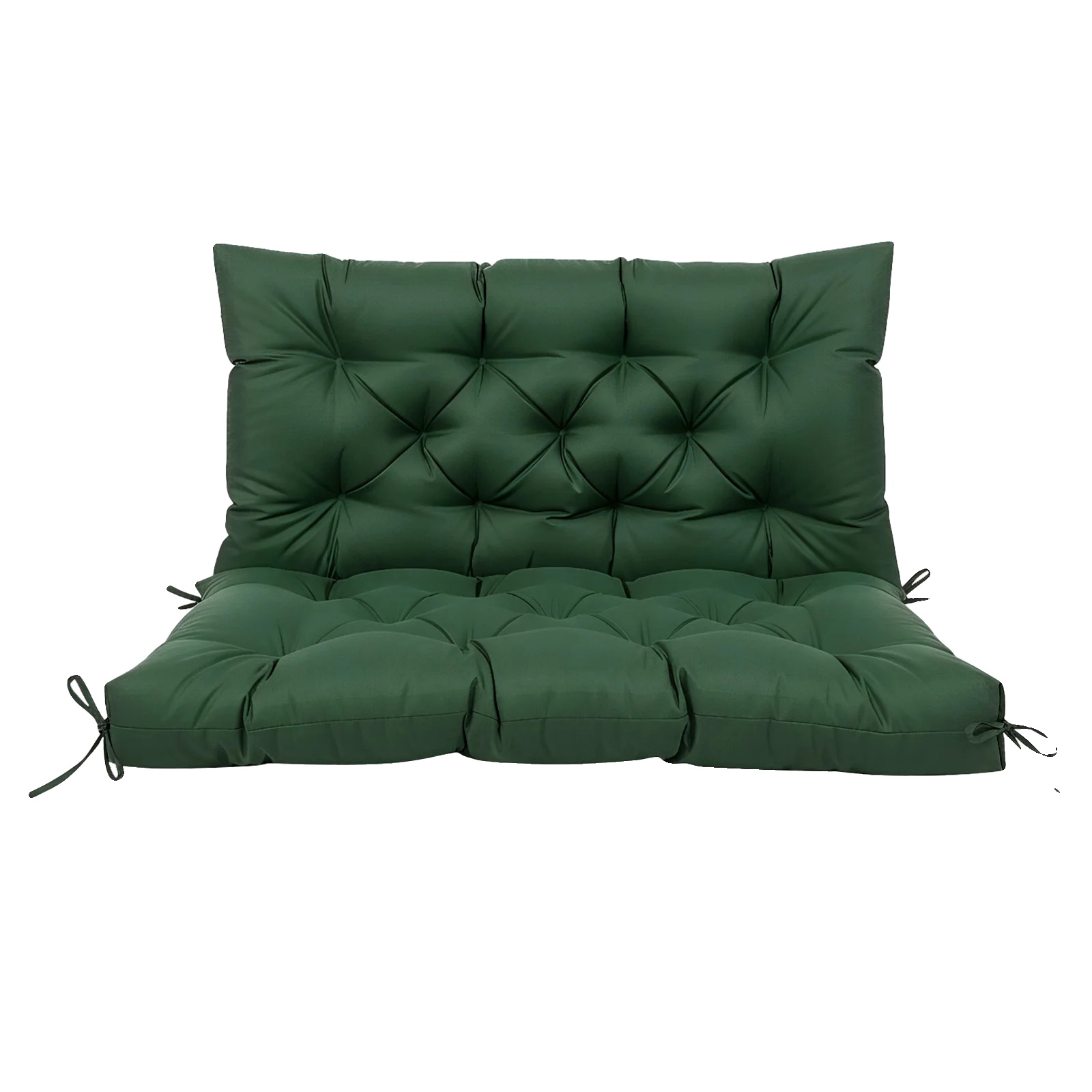 Gartenbankkissen, Wasserdicht, Rutschfester Design, Dunkelgrün, 150x100cm-b