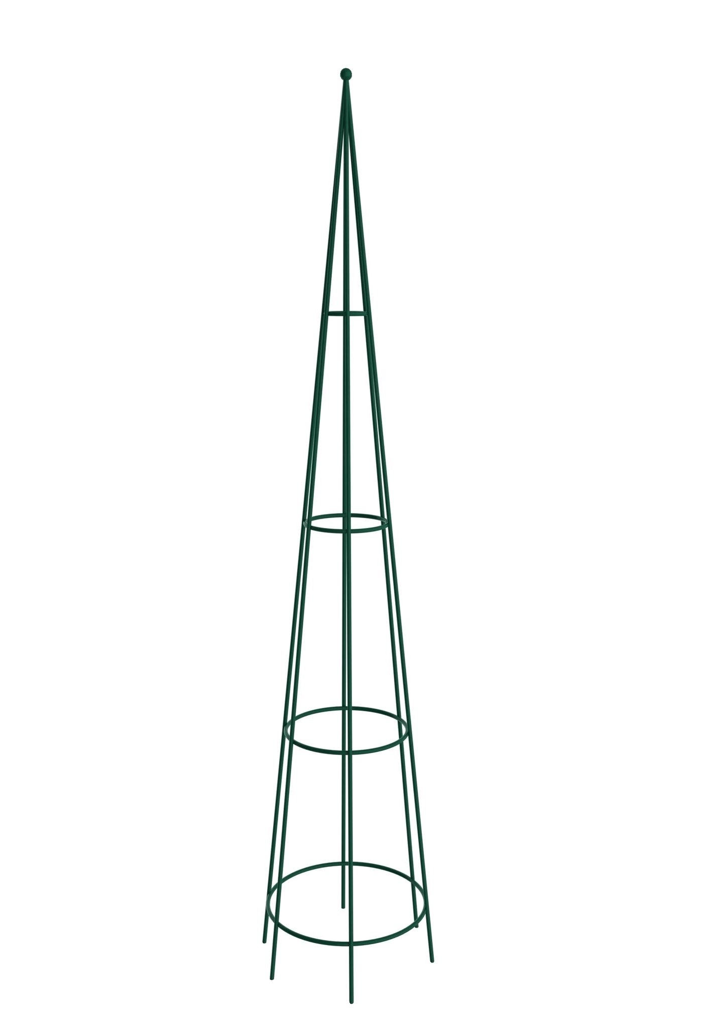 Gartenstützkegel, 150 Cm Höhe, Langlebige Metallkonstruktion, Dunkelgrün