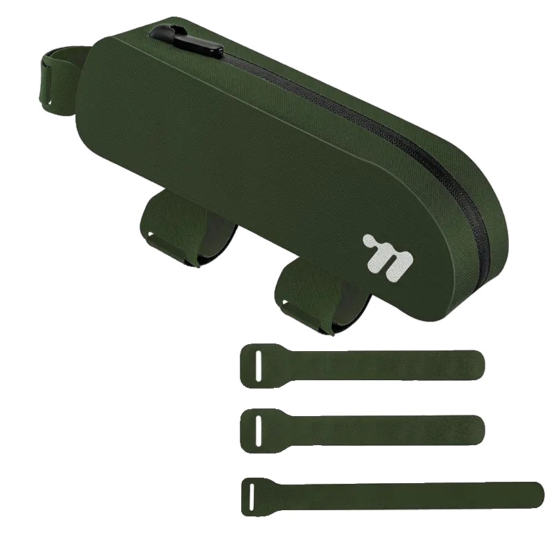Oberrohrtasche, Wasserdicht, Leicht, Tiefgrün, 0.7l(22x6x5cm)-b