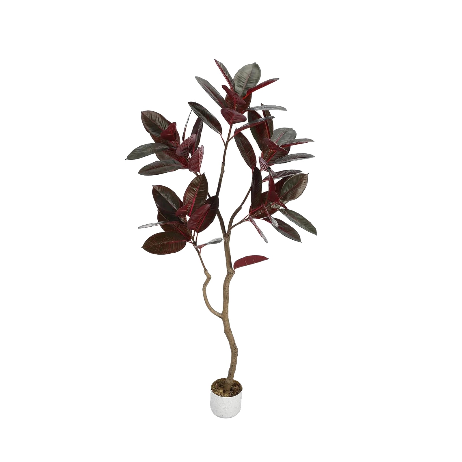 Künstliche Ficus Lyrata Pflanze, 155 Cm Höhe, Peva-material, Realistisches Design, Vielseitig Für Zuhause Und Büro, Einfache Pflege