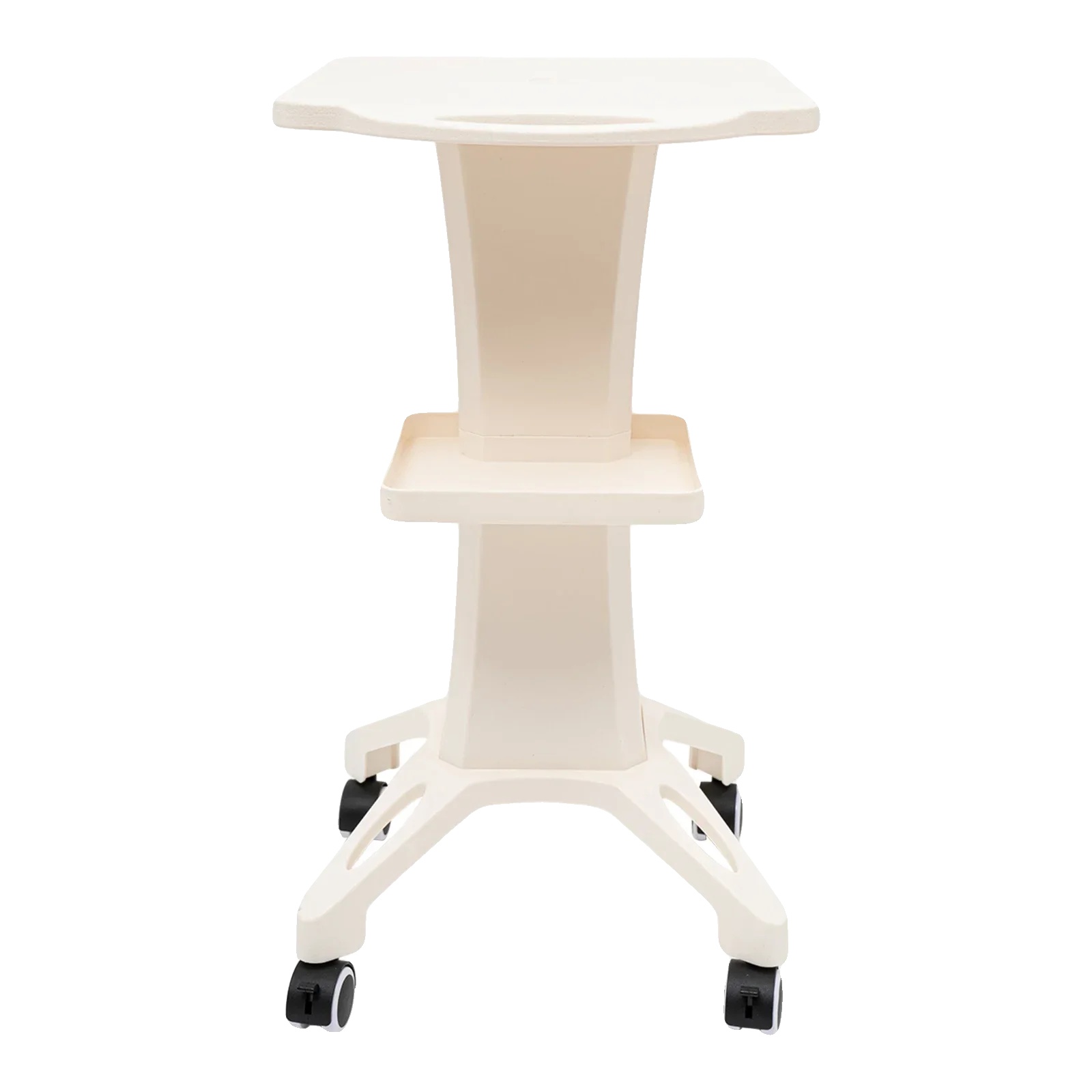 Friseurtrolley, Hochfester Abs, Geräuscharme Räder, Elfenbein