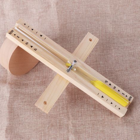 30-minuten-sauna-sanduhr – Drehbare Holz-sanduhr Mit Weißem Sand, Hitzebeständig, Ideal Für Saunen Und Spas – Gelb