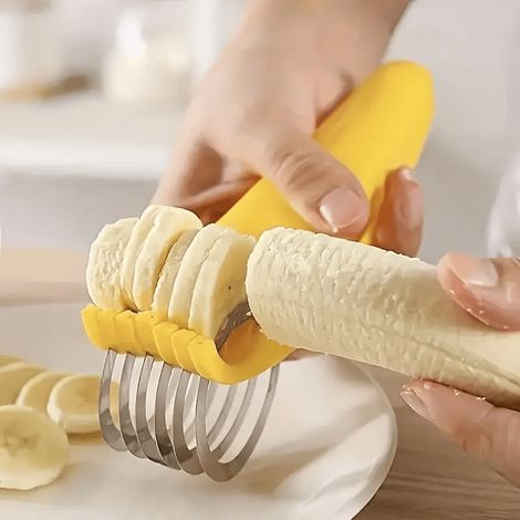 Bananen- Und Gurkenschneider Aus Lebensmittelechtem Edelstahl (1 Stück) – Ideal Zum Grillen Und Kochen Im Freien, Ein Unverzichtbares Küchenutensil Für Camping Und Essen Im Freien