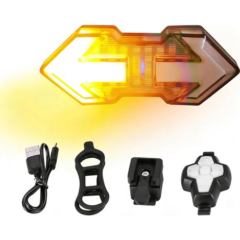 Fahrradrücklicht Mit 120 Lumen Und Blinkern – Usb-aufladbar – Kabellose Fernbedienung – Ipx5 Wasserdicht