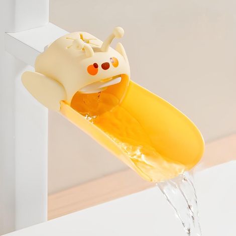 Kindergerechte Wasserhahnverlängerung Und Zubehör, Damit Ihr Kind Sich Am Waschbecken Problemlos Die Hände Waschen Kann.