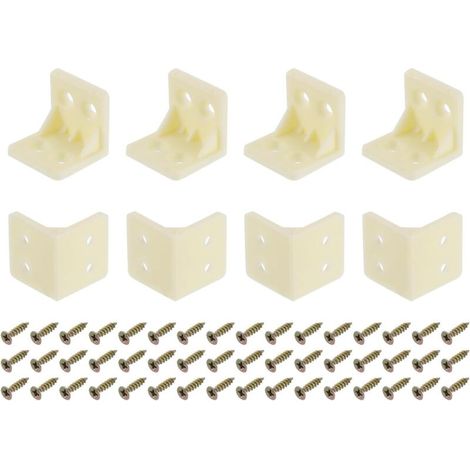 L-förmige Metallwinkel – Für Diverse Möbelstücke Wie Werkbänke, Schränke Usw., Zur Sicheren Befestigung – 100 Stück, Gelb