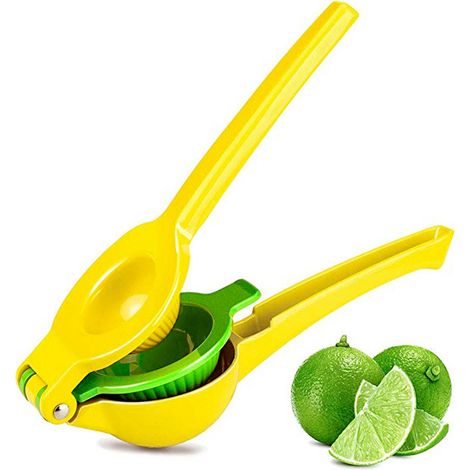 Limettenpresse Aus Aluminiumlegierung, Kern- Und Fruchtfleischfrei, Tragbar Und Spülmaschinenfest, Zur Zubereitung Von Frischen Säften, Salaten, Cocktails, Limetten Und Zitronen.