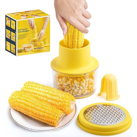 Maisschäler – Maisstangenschäler – Maiskolbenschneider Und -schäler – Integrierte Bechermühle – Mais- Und Ingwermühle