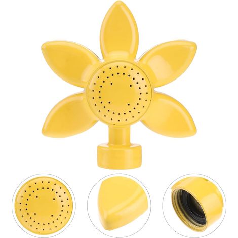 Rasensprenger – 10–8 Cm, Gelbes Blumenmuster – 2er-pack – Sprenger Mit Metallspitze Für Kleine Rasenflächen – Kinderspielplatz