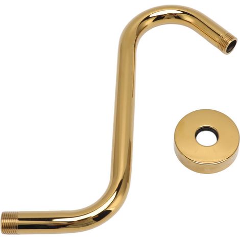 S-förmiger Duscharm Aus Edelstahl 304, Goldener Duschkopf-verlängerungsarm, Badarmaturen-zubehör