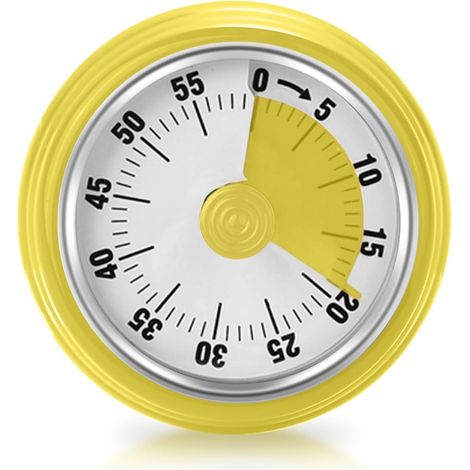 Visueller Timer, 60-minuten-countdown, Küchentimer Mit Magnetfuß, Mechanische Bauweise, Akustisches Signal, Zeitmanagement-tool Für Kinder Und Erwachsene, Zum Lernen Und Arbeiten