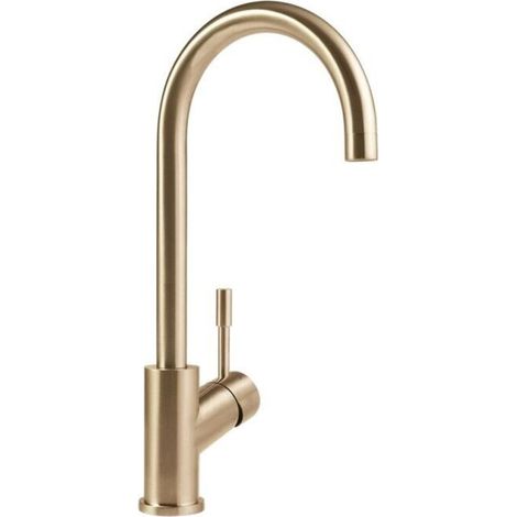 Warm- Und Kaltwasserarmatur Mit Gebürsteter Roségold-oberfläche – Geeignet Für Badezimmer, Waschbecken Etc. – 1 Stück, Gold