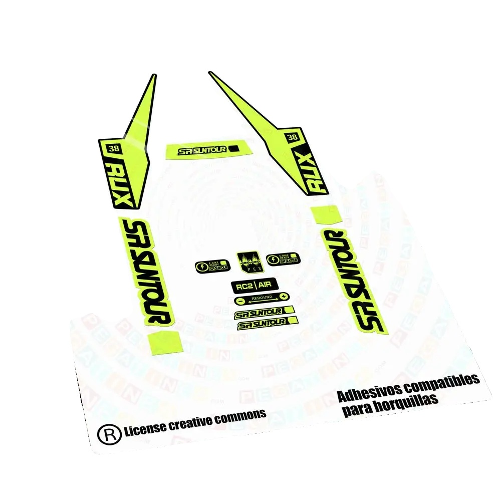 Aufkleber, Anpassbare Designs, Langlebiges Vinyl, Gelb Fluor