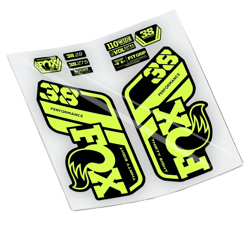 Aufkleber, Hohe Haltbarkeit, Anpassbare Designs, Gelb Fluor