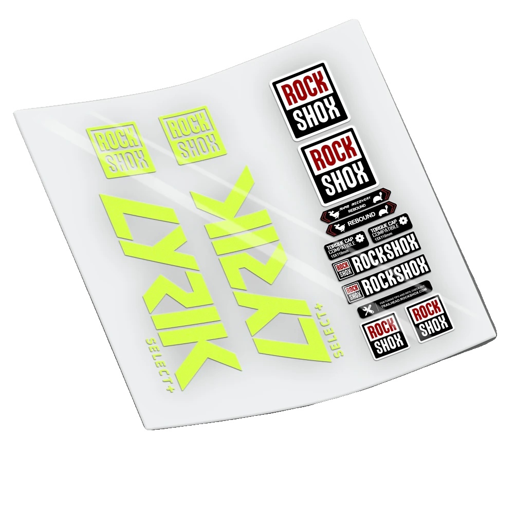 Gabelaufkleber, Anpassbares Aussehen, Hohe Haltbarkeit, Fluor Gelb
