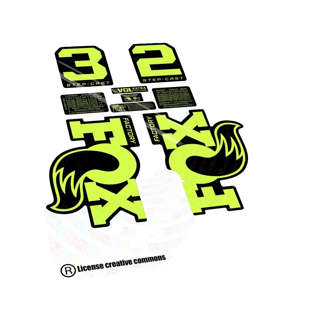 Aufkleber, Selbstklebendes Vinyl, Langlebiges Design, Gelb Fluor