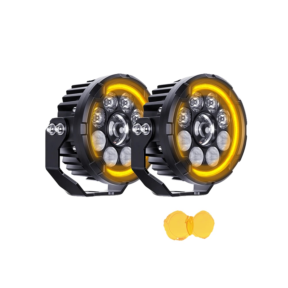 Arbeitslicht, 90000lm Helligkeit, Wasserdicht Ip68, Hoch Niedrig Gelb Drl