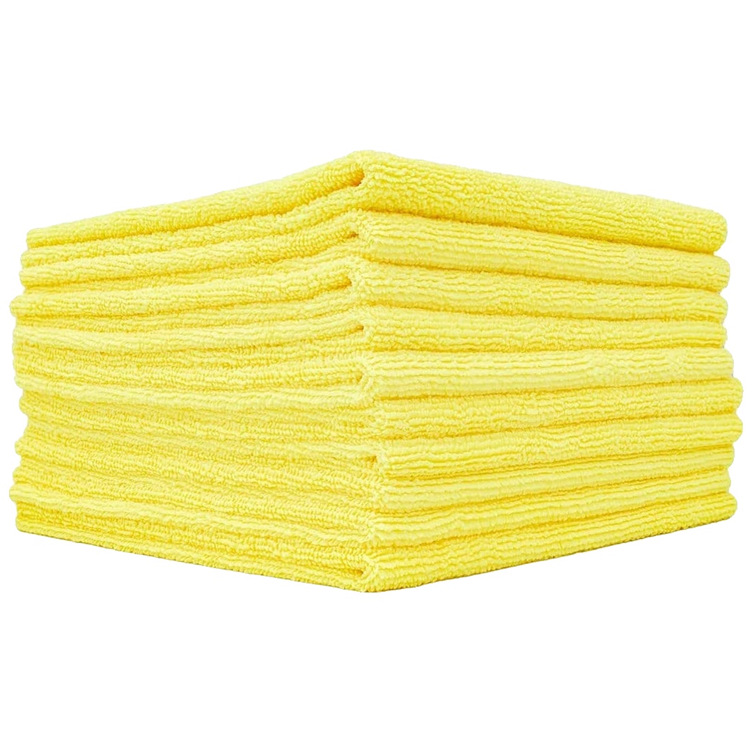 Mikrofaserhandtuch, Hohe Absorption, Fusselfreies Design, Gelb 10pcs, Superfeine Faser-b