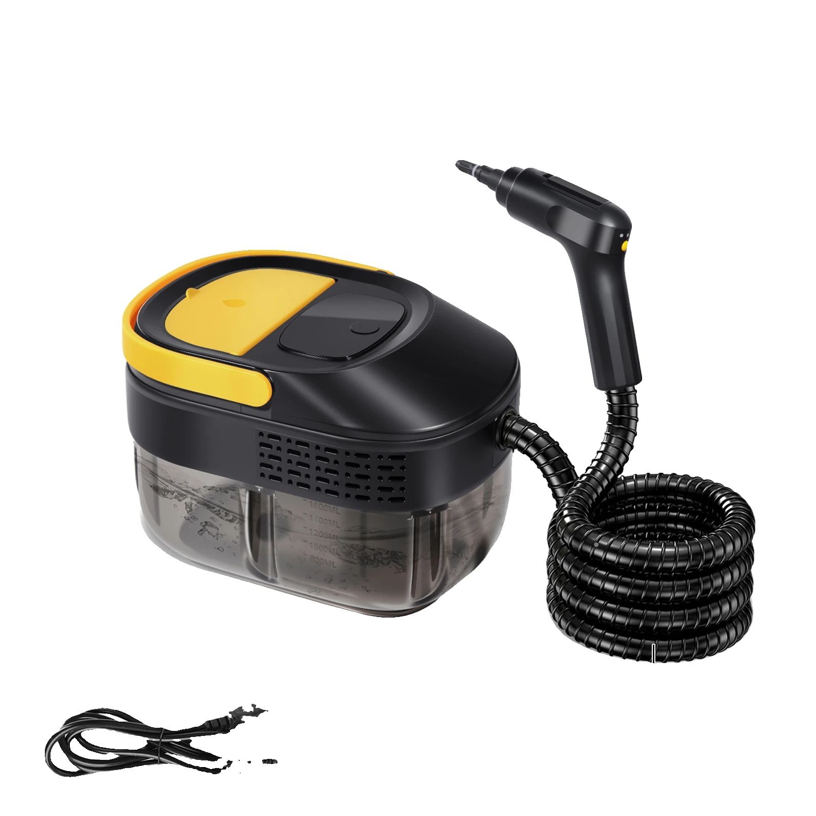 Dampfreiniger, 1600ml Wassertank, 15-sekunden-heizung, Ein Gelb(fe)