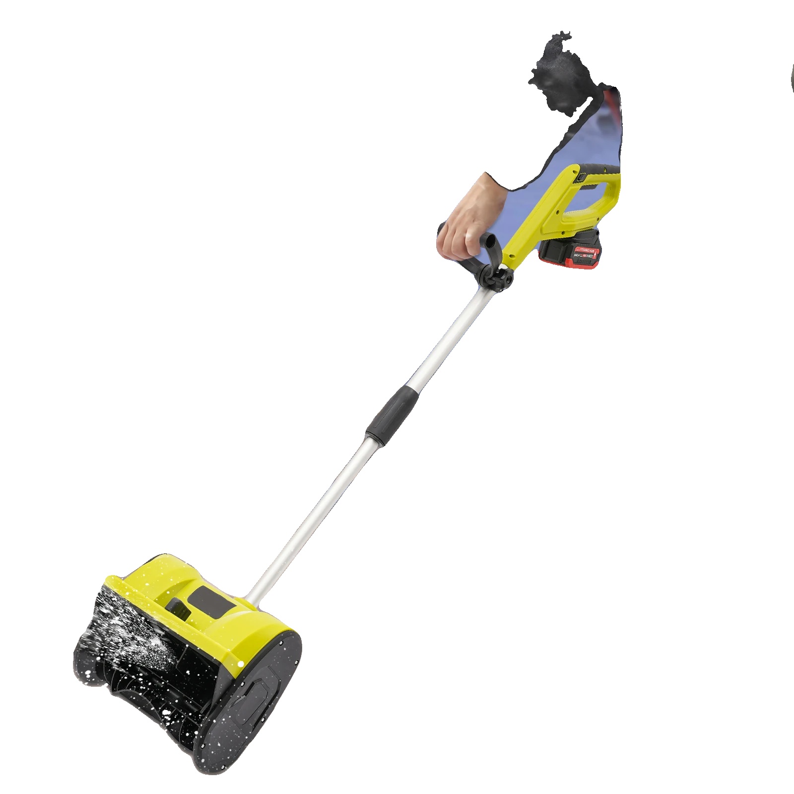 Schneefräse, 1200w, 2200 U/min, 4,0ah Lithium-batterie, 12,6 Zoll Räumbreite, 26,25 Ft Wurfweite
